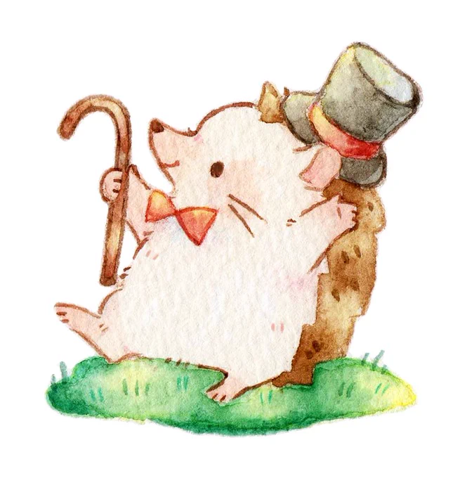 ハリネズミくんもまとめました#イラスト #illustration 