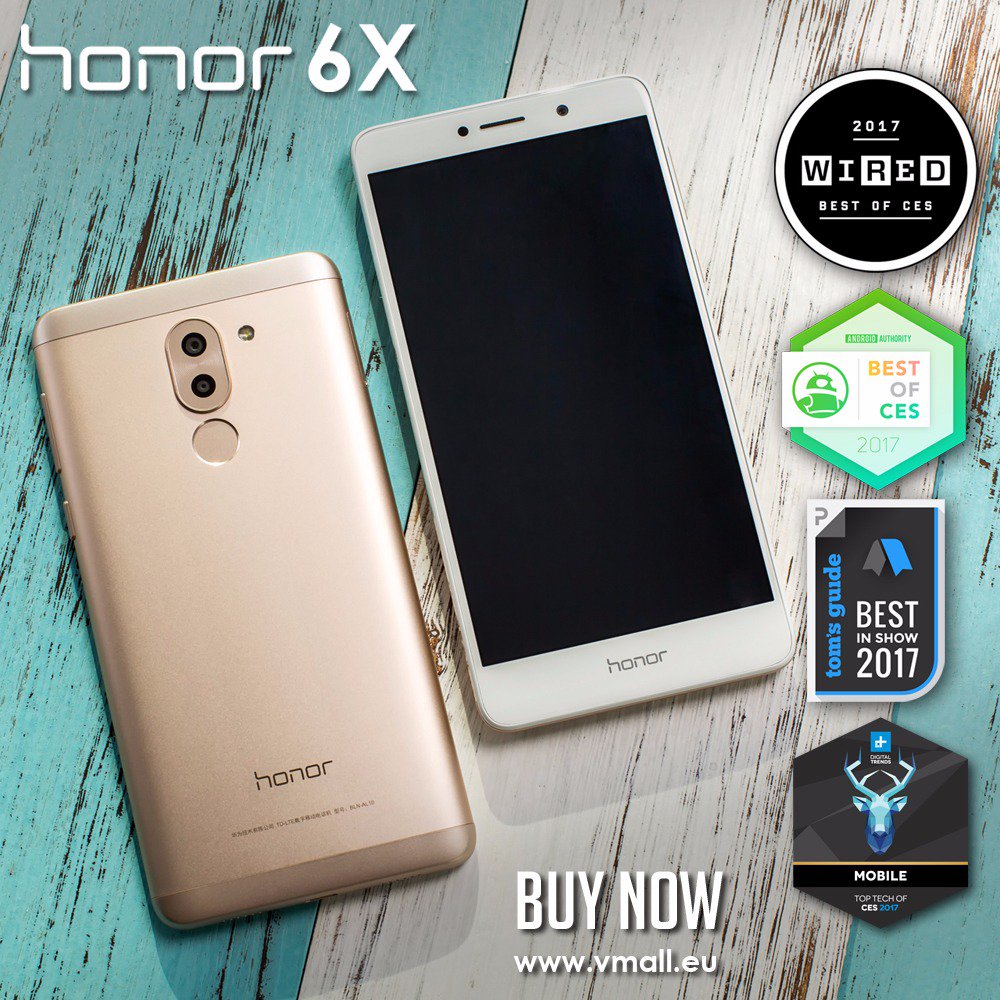 Another award added to Honor 6X showcase. Buy #honor6x now from vmall.eu