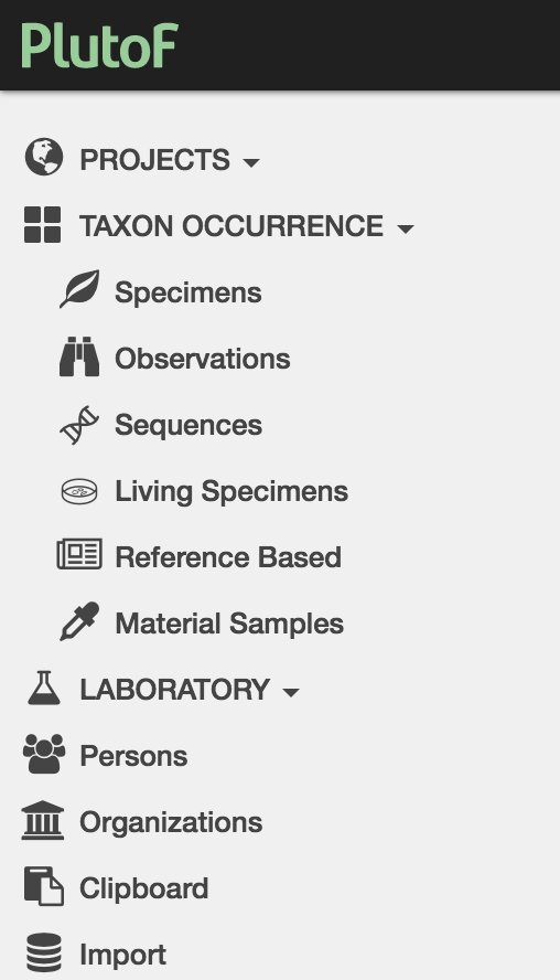 plutof_platform's tweet photo. Workbench menu had a redesign! #research #monitoring #expedition #taxonoccurrence #specimen #sequence #livingspecimen #materialsample https://t.co/jssvmZnulk