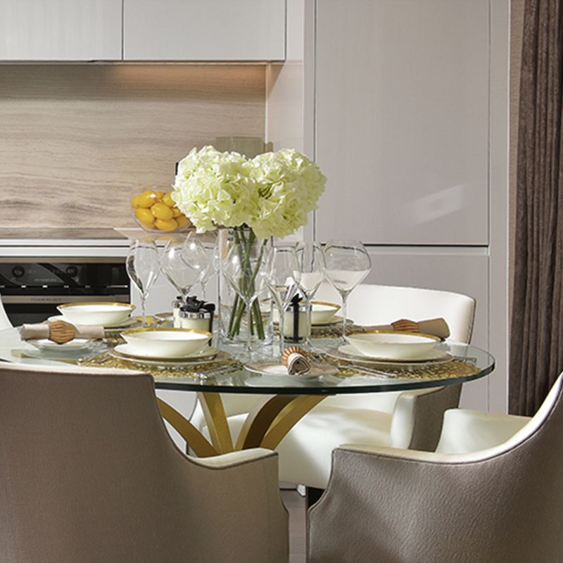 DecorusDesign's tweet photo. This elegant dining area was created by @CIDInterior using our Sofia table: https://t.co/2B1AIZENsb https://t.co/BRnSW9LXo2