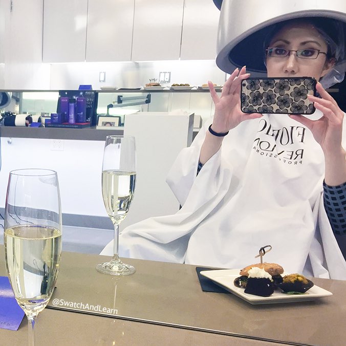 Practising my Vogue face. 🤓😂 Thanks to #FiorioCumberland for giving me the new Revlon #BeFabulous treatment at yesterday's media launch! 😘