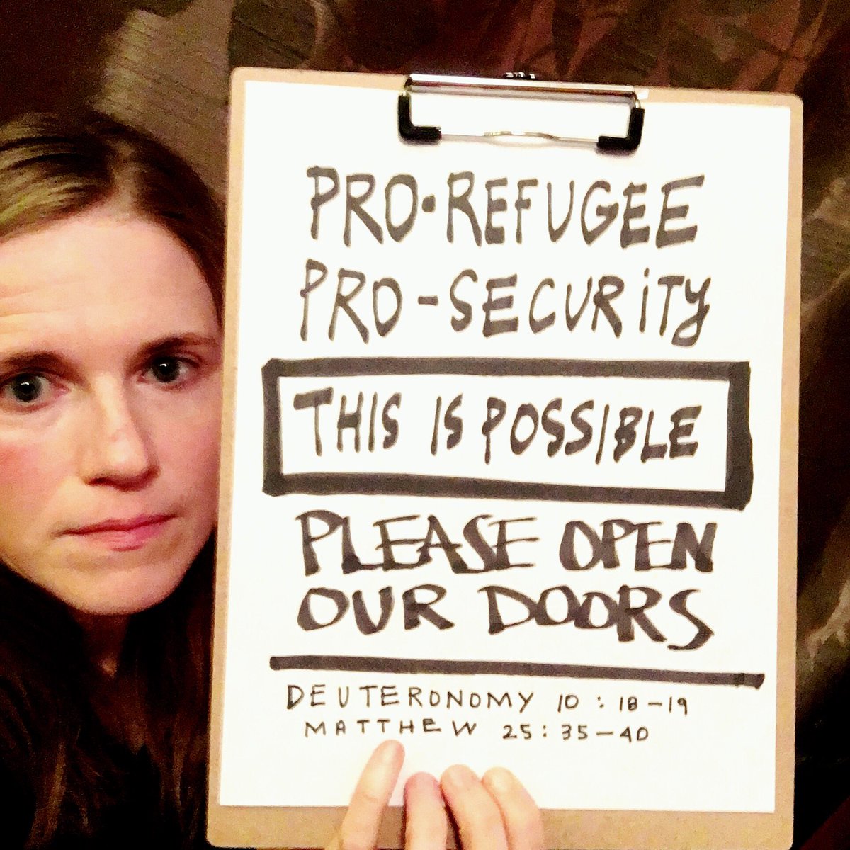 helloadrianne's tweet image. There is a #wwrPublicWitness rally in D.C. today. I'm not able to be there, so this. #WeWelcomeRefugees