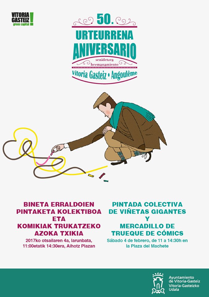 Resultado de imagen de Pintada colectiva de viñetas gigantes y mercadillo de trueque de cómics