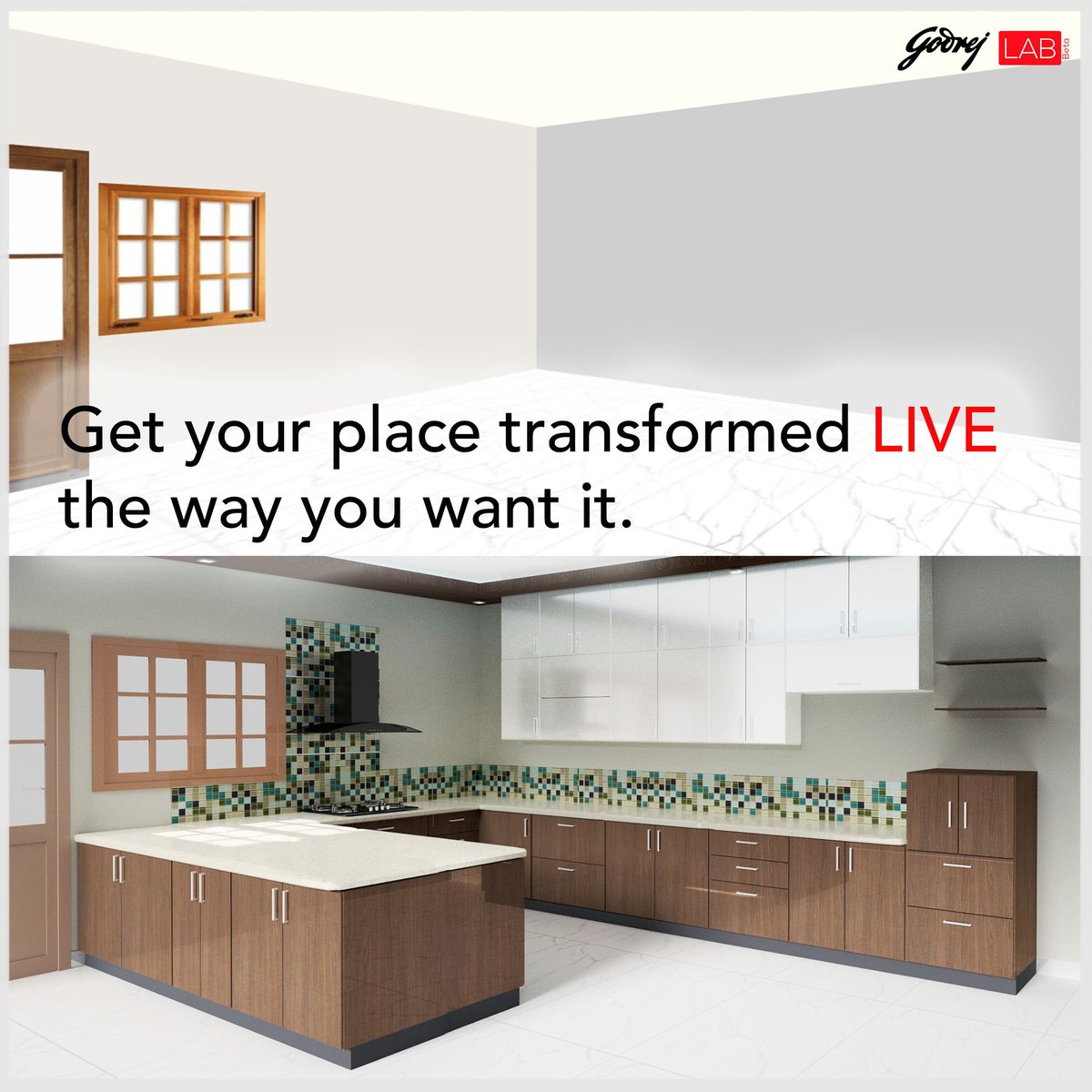 GodrejLab's tweet photo. Installing a kitchen has never been so much fun, design your kitchen on a click of a button #Desin #Godrejlab https://t.co/IyoUiYPSuB