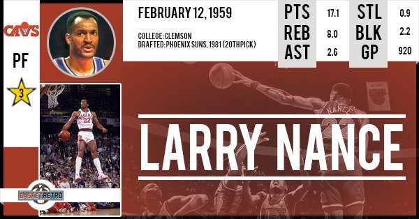 Happy birthday Larry Nance !   