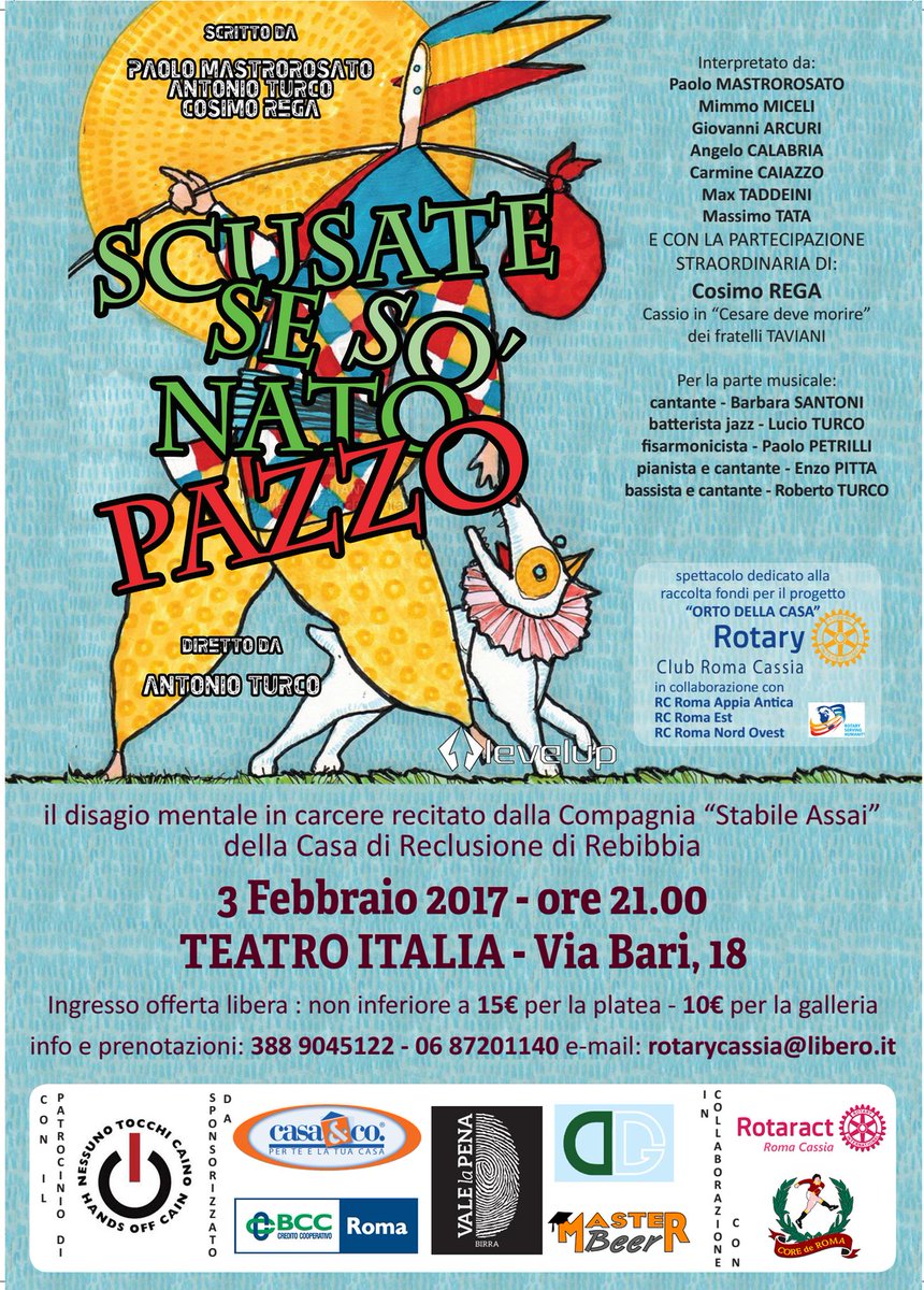 Uno spettacolo teatrale per finanziare il Progetto “Orto della Casa” presso il #carcere di #Rebibbia Su sole-a-scacchi.newsarena.it