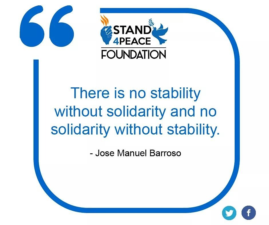 Istand4PeaceZM's tweet photo. "There is no stability without solidarity and no solidarity without stability" #Istand4peace #Istand4peaceZm #Peace https://t.co/oKpZdPnpMy