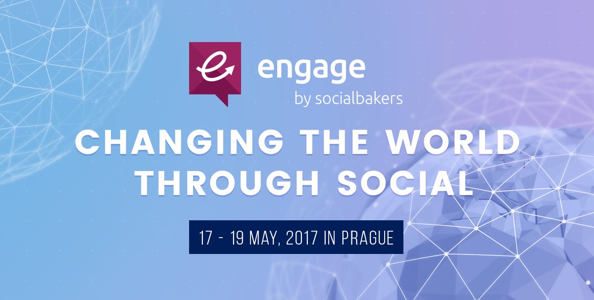 EngageSB's tweet photo. Engage is back! Pre-registration for #EngagePrague is now open: https://t.co/oWnfHq9RFo 
Join us for the #socialmedia event of the year! https://t.co/ikeqIOiJFk