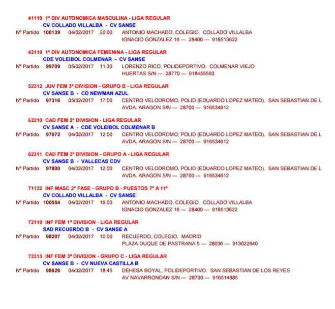 voleysanse's tweet photo. 🗓#CVSchedule de esta jornada! Necesitamos todo el apoyo de los #CVSupporters Disponible ya la pasada jornada en youtube #CanalVoleySanse https://t.co/JncJ3rEbLy