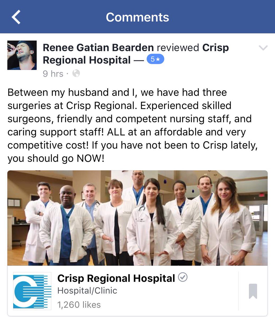 #mycrispregional #myexperience #myhealthcaresystem #wegofarther