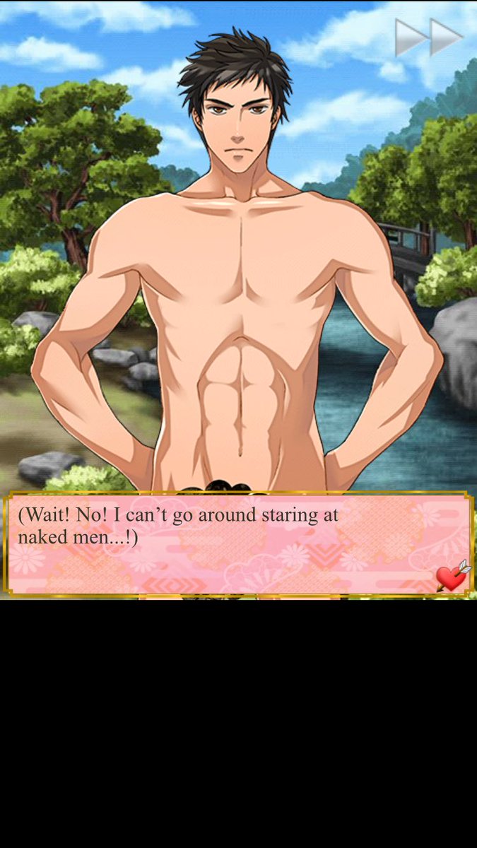 RubyLeeRayyy's tweet photo. Benkei is so innocent and pure that MC becomes the horn dog in his route 🙈🙊😂 #DestinyNinja #benkeiroute #wherearethenipples https://t.co/babpUyLRYO