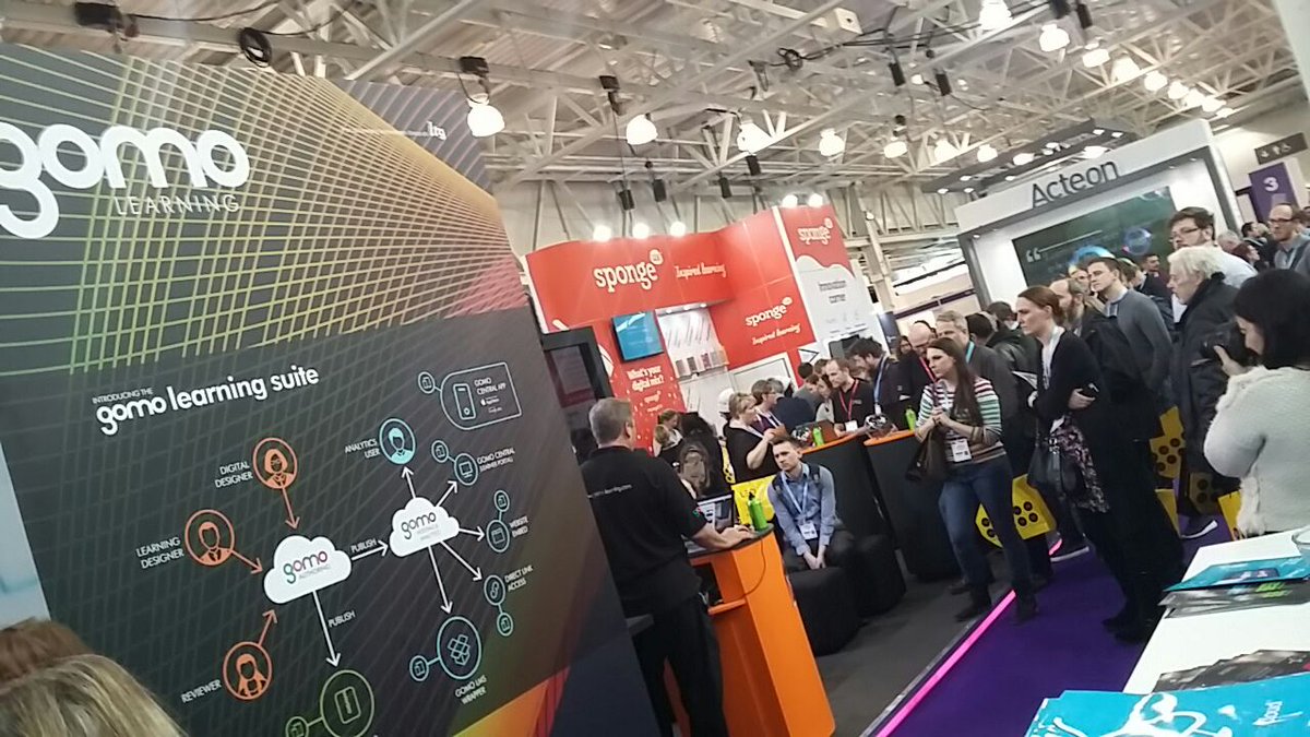 gomolearning's tweet photo. Big crowds for our #LT17uk gomo demos! Still taking place every hour here at #standB16! https://t.co/mxilRy7Bc3