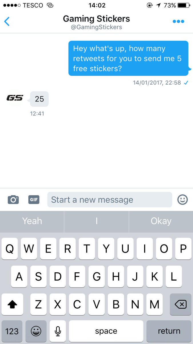 TheReal_Jamzy's tweet image. Can I get 25 retweets then @GamingStickers will send me 5 free stickers?