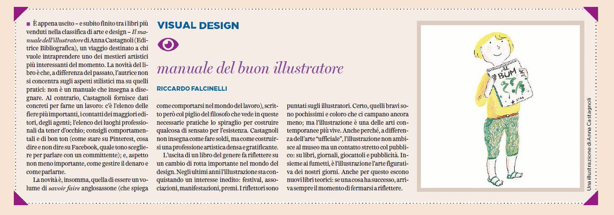 Trovate il Manuale dell'illustratore anche su <a href="/pagina_99/">Pagina99</a> (4febbraio) grazie a Riccardo Falcinelli! <a href="/illustramente/">Illustramente</a> <a href="/doppiai/">illustratoreitaliano</a>