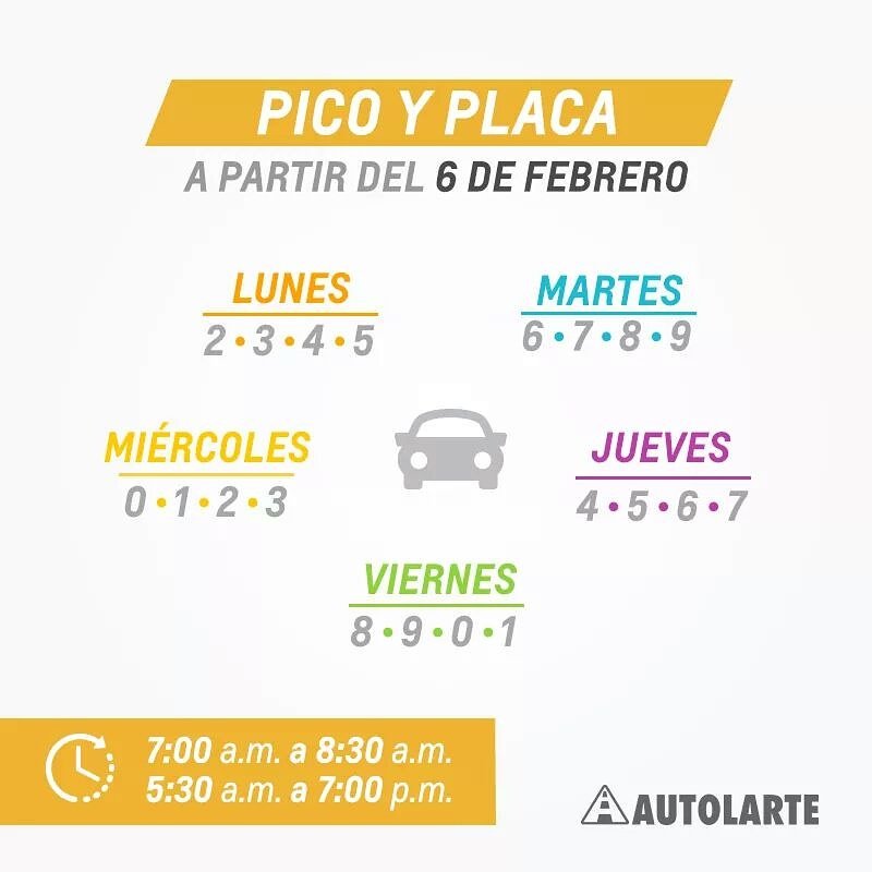 Así quedará la rotación del pico y placa en Medellín a partir del lunes 6 de febrero.