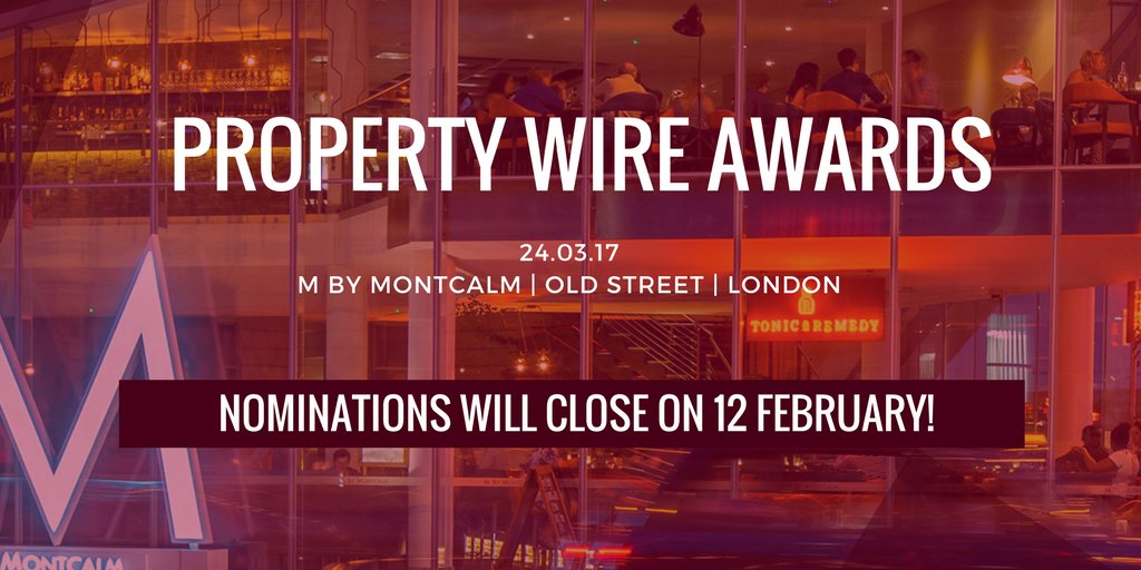 PropertyWire's tweet photo. Less than 2 weeks to go until nominations close for the #PWAwards! Have you entered yet? Visit https://t.co/2Hbg6fyQ1d #property #buytolet https://t.co/ebiGnQyWfl