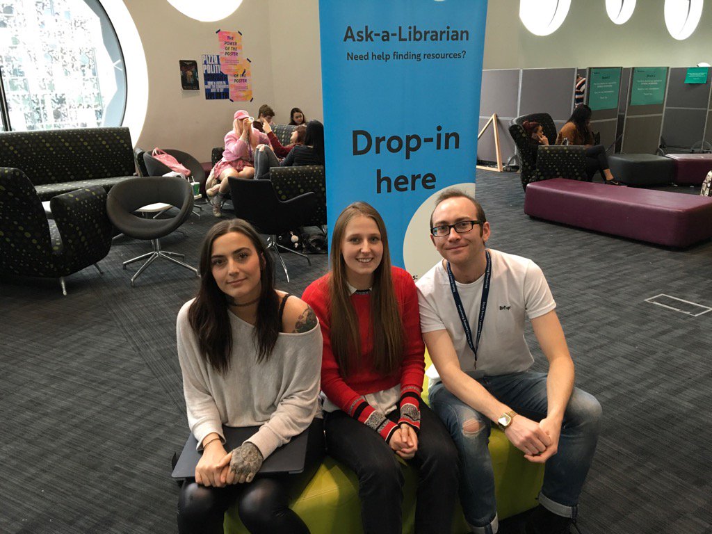 Un_Billievable's tweet photo. Need help finding information or resources? Ask the @RavensbourneUK librarians every Thursday 2-3pm #studyzone https://t.co/eTAu4kbAY8