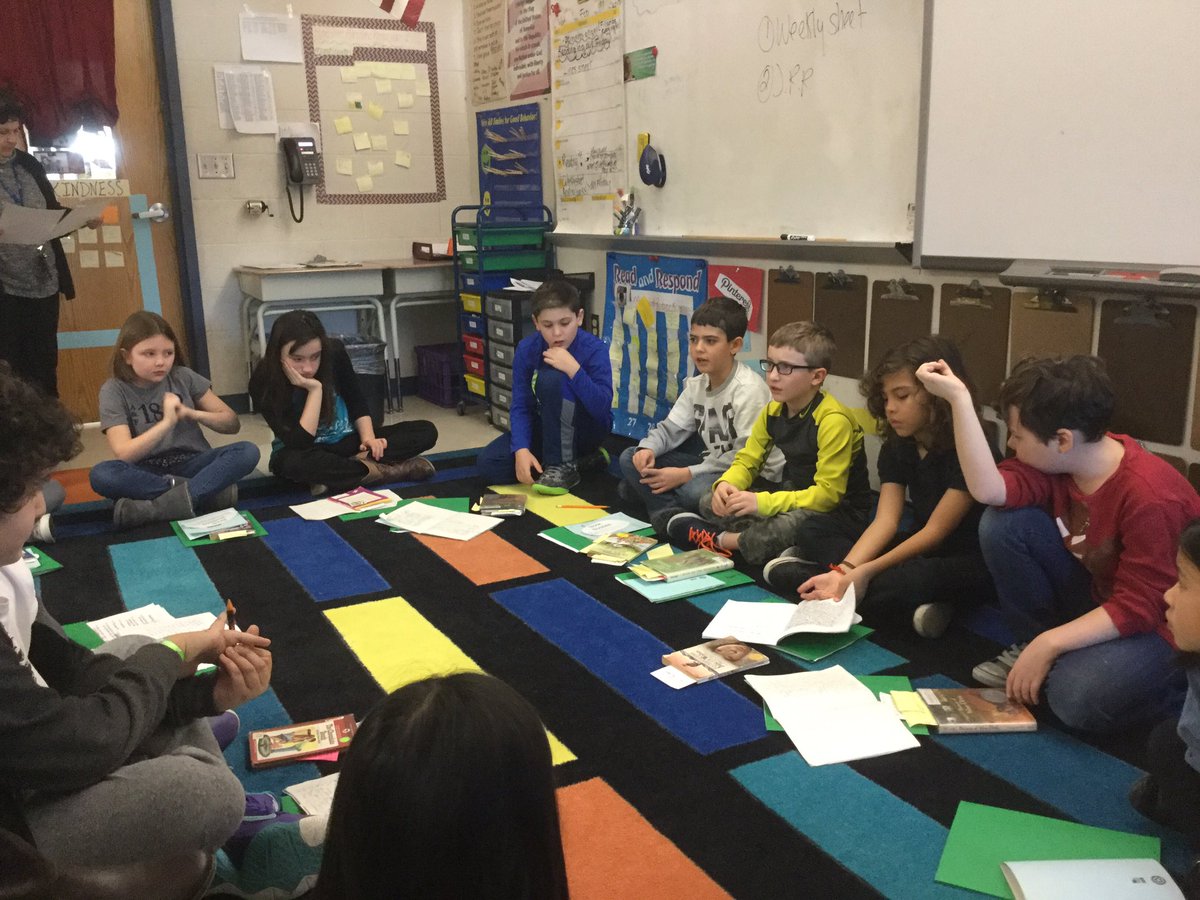 Student led discussion sharing complex characters <a href="/GeetMrs/">Mrs. Gee</a> <a href="/deb_hp/">Mrs. Deb Clark</a>