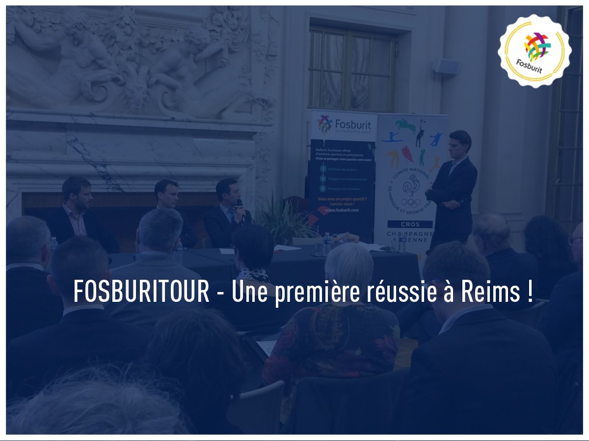 🌐 #FOSBURITOUR 🌐 Retour sur la première étape de notre tour de France du #crowdfunding sportif ! bit.ly/ReimsRecap