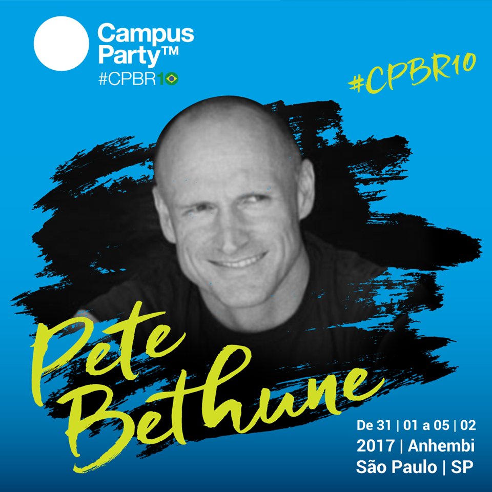 campusparty's tweet photo. #PeteBethune -the best-known eco-warrior in the world- in #CPBR10.
Watch the #LiveStream 🚨 https://t.co/noaYx4YAk4 🚨 #FeelTheFuture https://t.co/TSjGQH9QFp