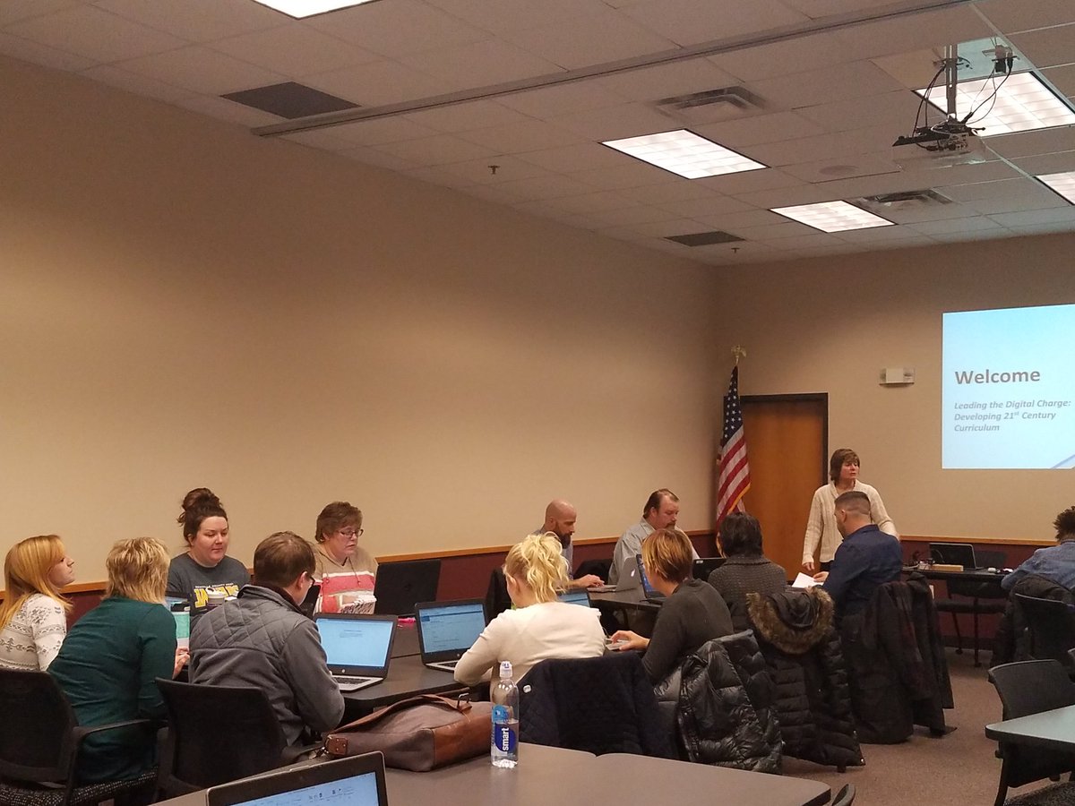 kdamm's tweet photo. Ready to kick-off the day for the Digital Curriculum Resource Development with 16 awesome SW MN teachers! @SWWC_SC #ItIt16 @JoshSumption https://t.co/qTJyMI8Iv1