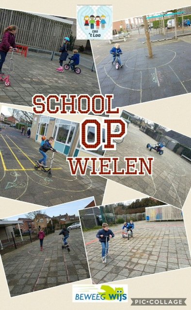 Blij dat ik rij! Gisteren "School op Wielen" op schoolplein 't Loo met <a href="/Menno_BW/">Menno Bruggeman</a>. @BeweegWijs