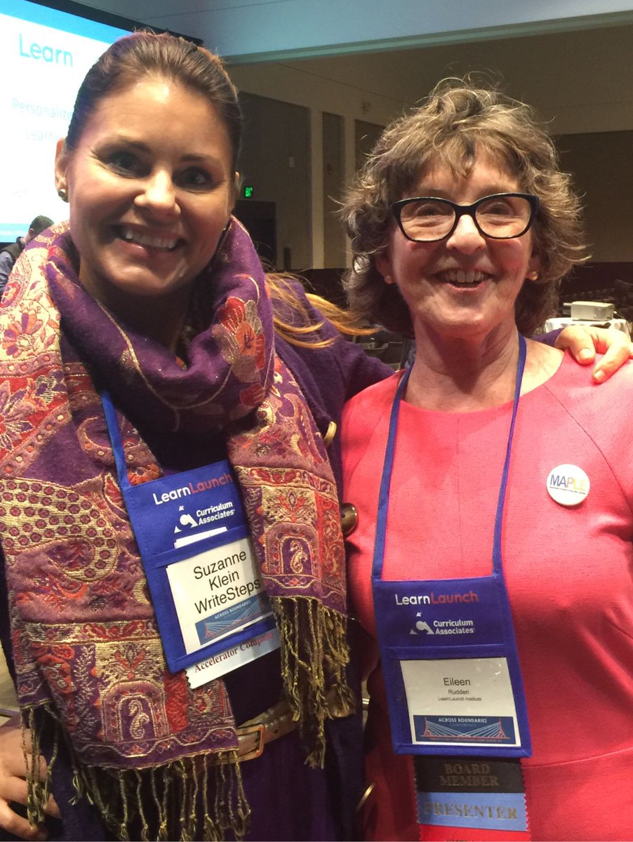 WritingCityK5's tweet image. We are so honored to be working with @eileenrudden and @LearnLaunchX  to grow our company!  #AcrossBoundaries #edtech #learnlaunch17