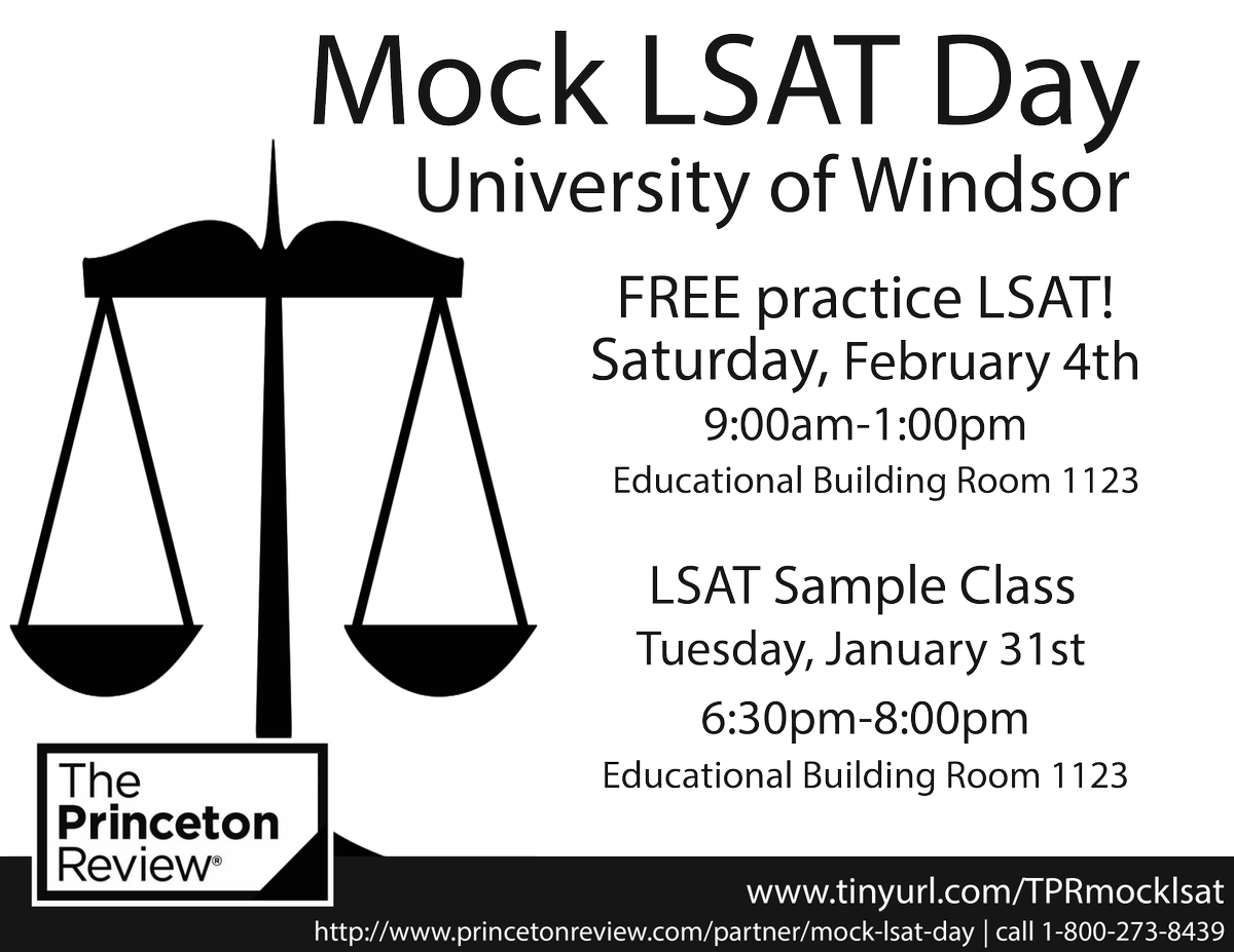 ATTENTION MEMBERS - Upcoming Mock LSAT Day! See photo attached if interested!