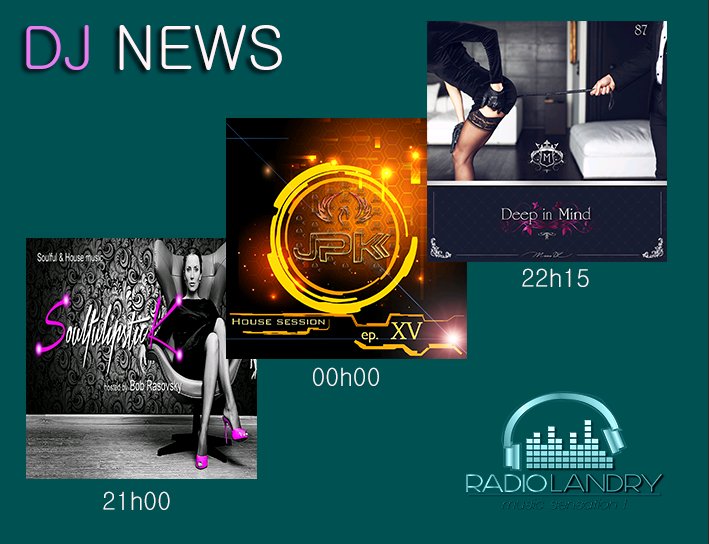 Radiolandry_'s tweet photo. On Air, DJ NEWS !!! #Djnews #MusicSensation #Radiolandry #House #Deep #Soulful #Djmix #Techhouse #Tribalhouse #Soulfulipstick #Deepinmind https://t.co/tW44tsKAYs