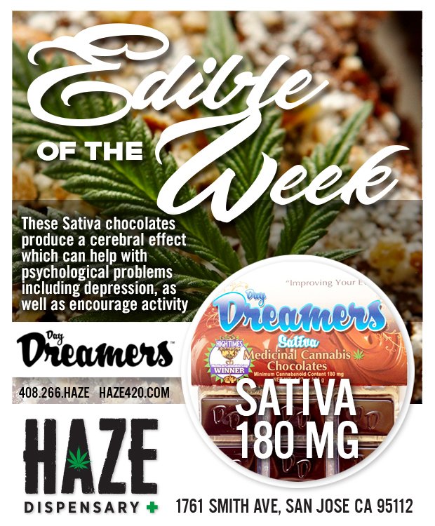 HazeDispensary's tweet photo. Come try our #EdibleOfTheWeek on sale today, buy 2 get 1 of =< value 1/2 off as part of our Thursday #edibles #StoneyDeal #medibles #edibles https://t.co/wzoU9XXIS5