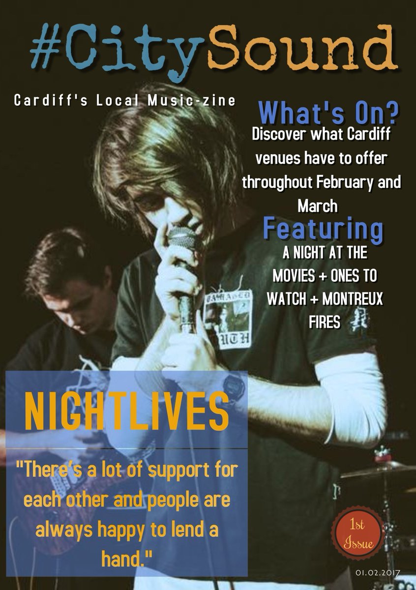 CS_publications's tweet photo. Make sure you head to our website to download a FREE copy of our 1st issue! Look out for copies around Cardiff! #Citysound #magazine https://t.co/KM244shmcG