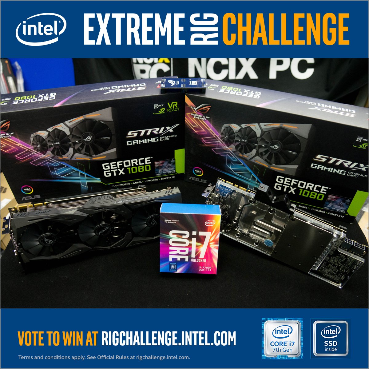 We're at it again! Make sure you vote @NCIXdotCOM in #RigChallengeSweepstakes for a chance to win 1 of 7 $10K PCs! ncix.com/article/Intel-…