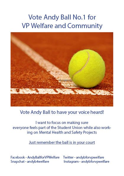 Andy4VPWelfare's tweet photo. #theballisinyourcourt #AndyBforVPWelfare https://t.co/XKqJzGOlpB