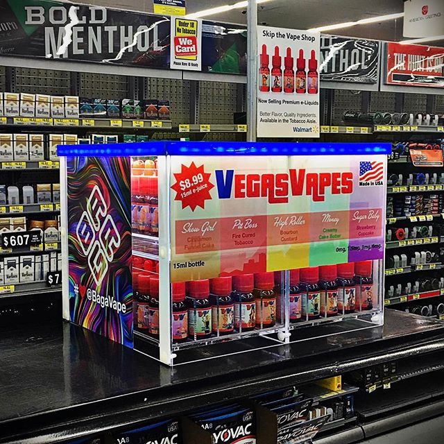 ThePackageGroup's tweet photo. RT @bagavape, #VegasVapes e-Liquid and @bagavape #Subohm e-cigarettes now available at Wal-Mart https://t.co/1YCDV5k5yB - 15% Of... https://t.co/pmPTQL1H1f