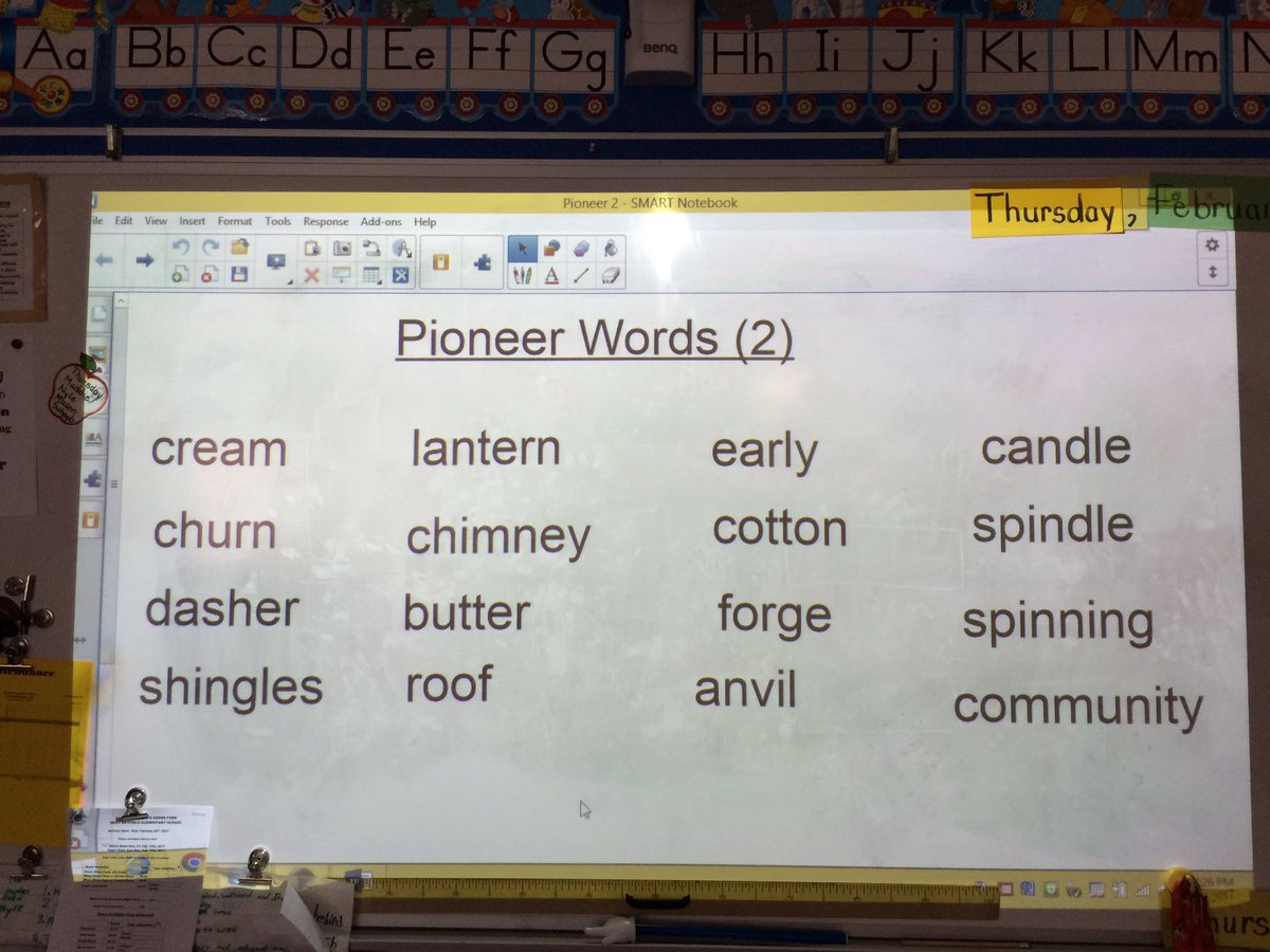 Kennedygrade3's tweet photo. Our second list of Pioneer words to learn. https://t.co/5MfFt9Y7zT