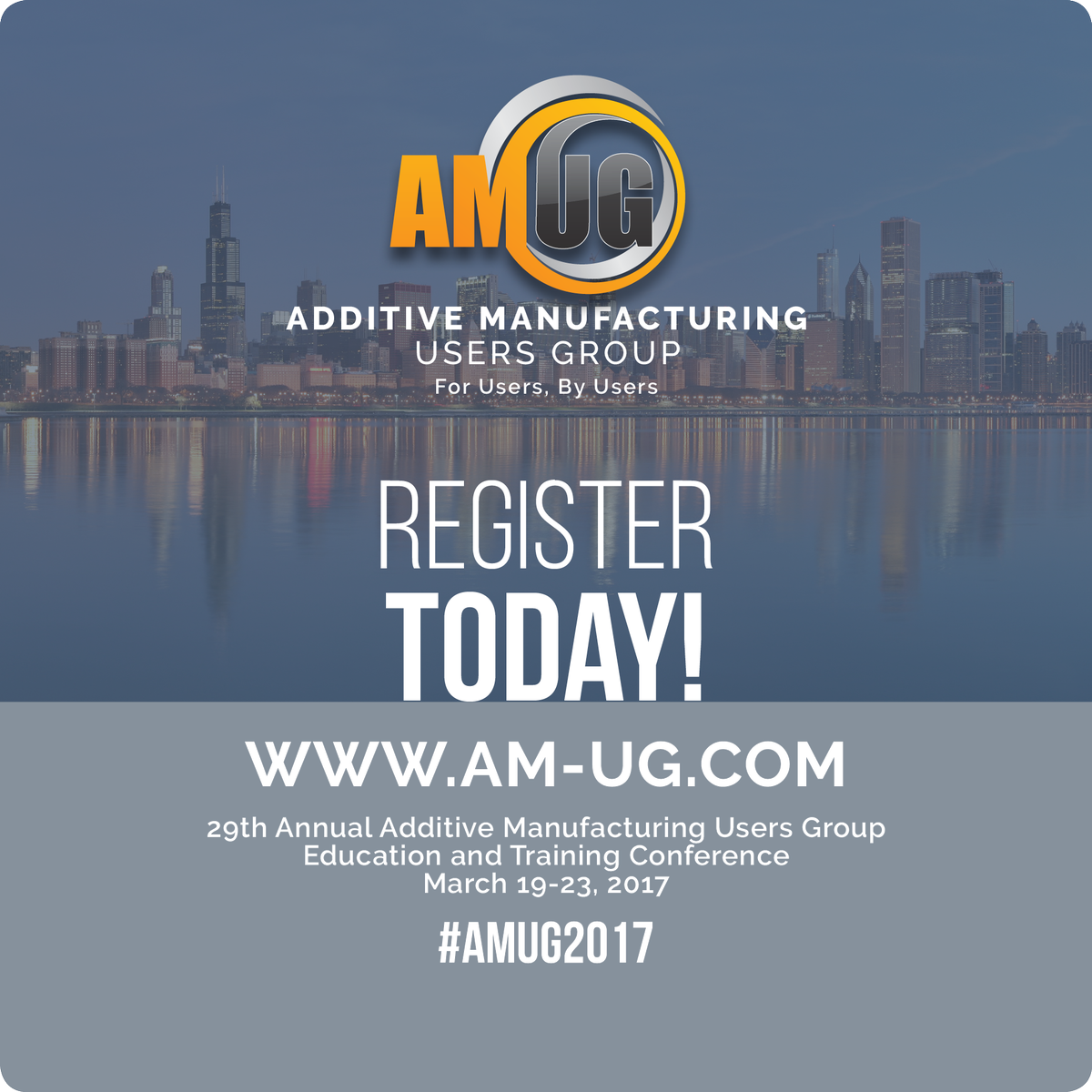 AdditiveMFGUG's tweet photo. Make the most out of your time at #AMUG2017 with AMUG Online Planner https://t.co/bOpkKLN2d6 #additivemanufacturing #3dprinting https://t.co/mJe7MtziFF