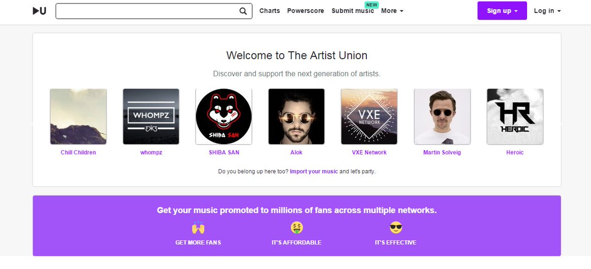 Follow <a href="/theartistunion/">The Artist Union</a> to discover young artist &amp; great music.
Get the app : apple.co/2jZXQPP 
#startup #music