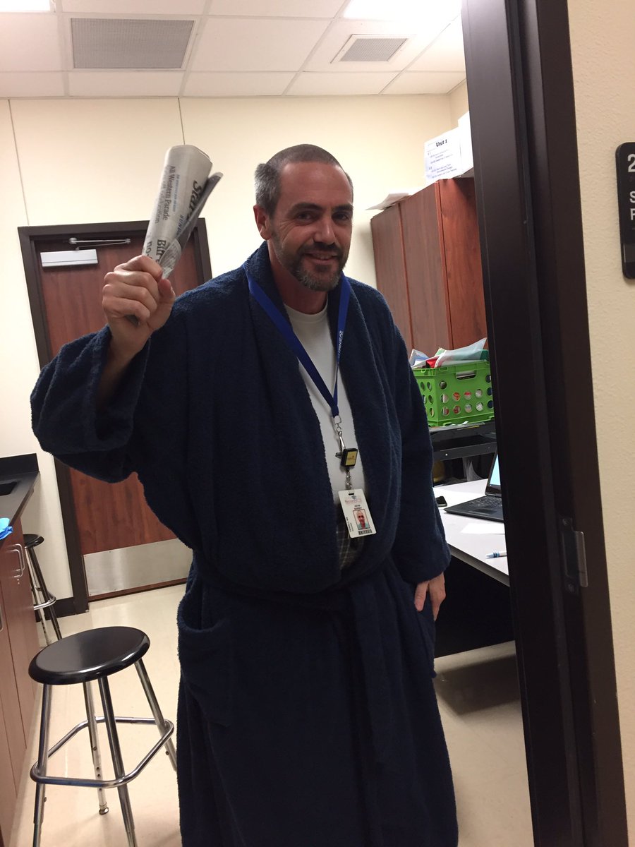 Be careful in the halls of Tidwell MS. There are some cranky old people roaming around.