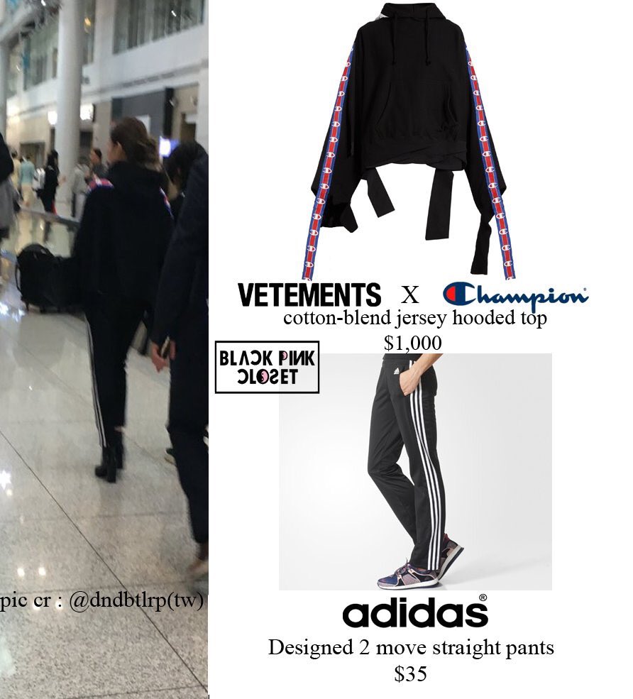 blackpinkcloset's tweet photo. [170130 - FANTAKEN] Jennie
✨VETEMENTSxCHAMPION &amp; ADIDAS
#Jennie #제니 #JENNIEstyle #BLACKPINKstyle 
Pic cr: @dndbtlrp https://t.co/z3U81lQJ8A