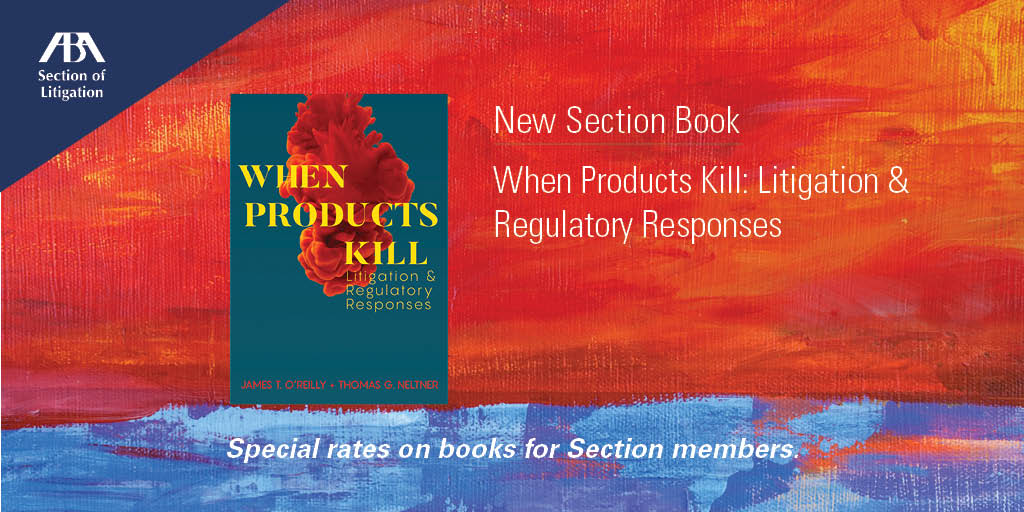 ABALitigation's tweet photo. How do attorneys represent a client who is a victim of a product related accident or manufacturer? https://t.co/V3qr7jwzAG #LitigationBooks https://t.co/hTQxPnaPYx
