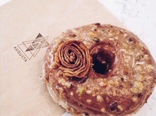 It's donut time! Come on in and try @DonutMonster's newest flavour Baklava! 🍩You won't regret it. #HamOnt #jamessouth #cofeetime