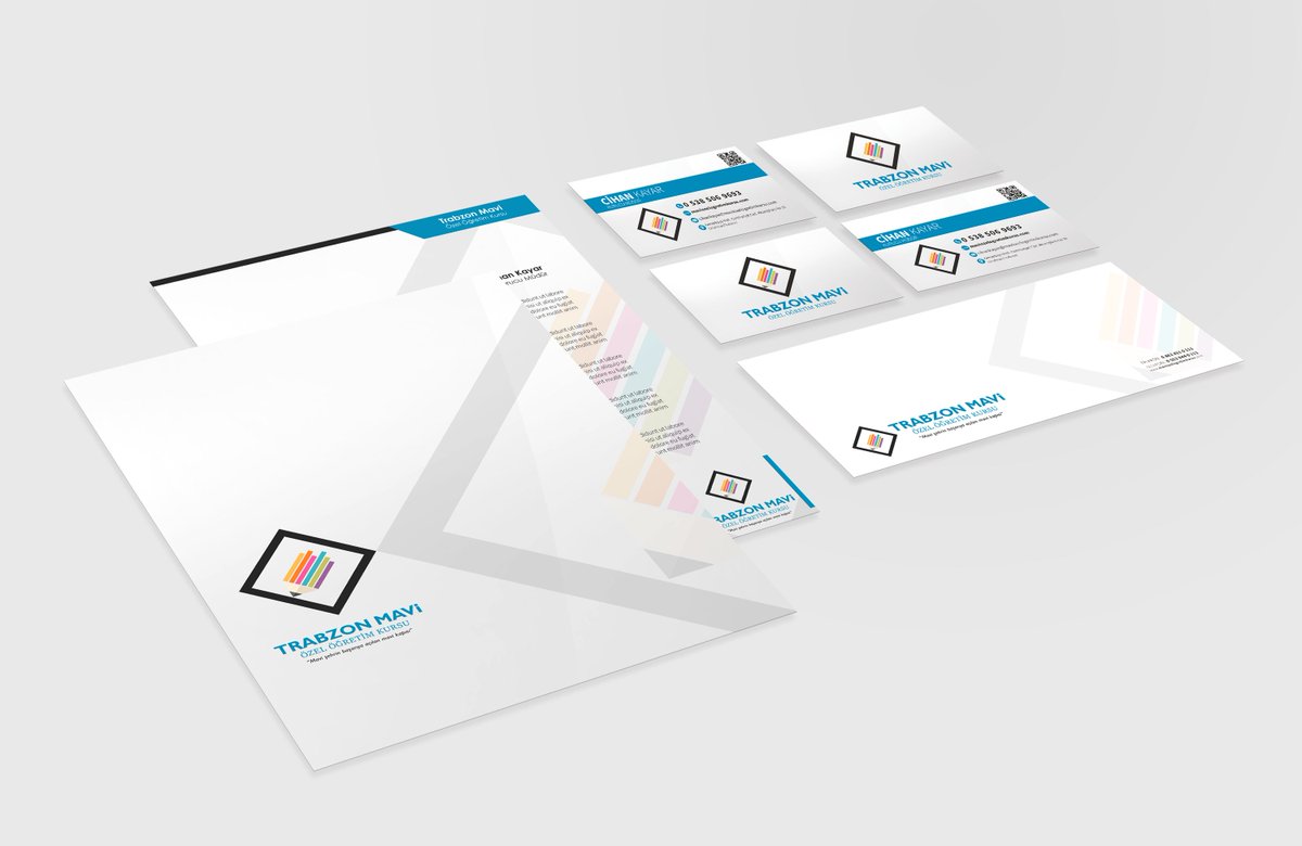 Trabzon Mavi Özel Öğretim Kursunun Kurumsal Kimlik Tasarımını Yaptık.