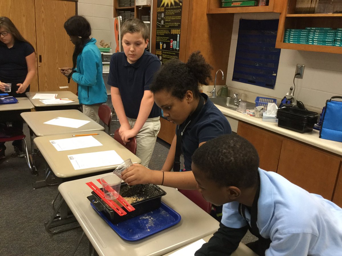 SkennedyTCE's tweet photo. Seeing the effects of erosion and deposition. @HerringDwayne https://t.co/dSMgZ0suHy