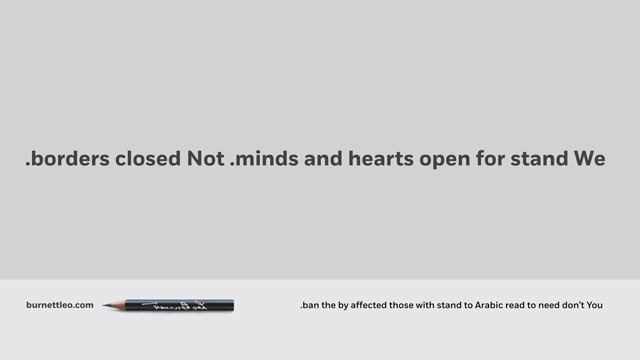Adweek's tweet photo. In a show of solidarity with Muslims, @LeoBurnett’s website now reads from right to left: https://t.co/Tpb793xSU7 https://t.co/ul9lQ8eNDm