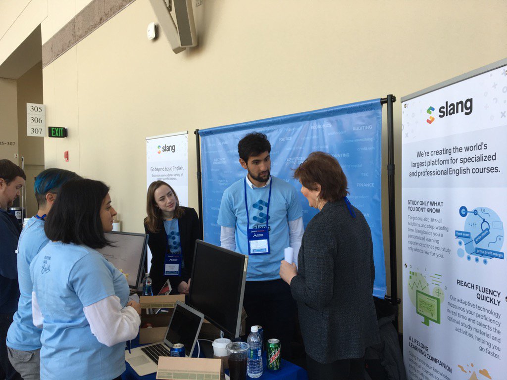 SouthShoreEric's tweet image. Learning slang from an #edtech startup #learnlaunch17 @LearnLaunch @jeanhammond #edsurgechat