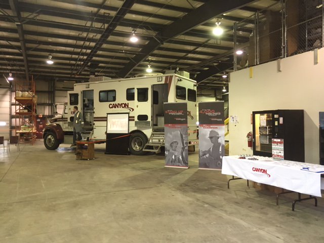 canyon_tech's tweet photo. All setup for our Career Fair &amp; Open House today in #medicinehat Check us out at 2400 South Highway Drive SE Redcliff from 11AM-6PM #hiring https://t.co/Kgw1YX86DJ