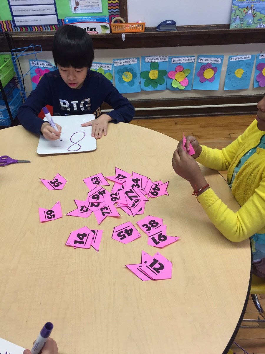 MsKallertEDU's tweet image. Subtraction puzzles for the win today! #weecanregroup #weelovemath @AnnaRudowsky @WeehawkenTSD