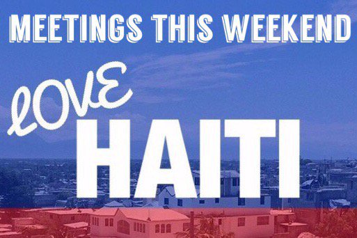 🇭🇹Want to join us in Haiti??🇭🇹
Come to one of our meetings in The Chapel THIS weekend!
Saturday @ 3:00pm
Sunday @ 12:45pm