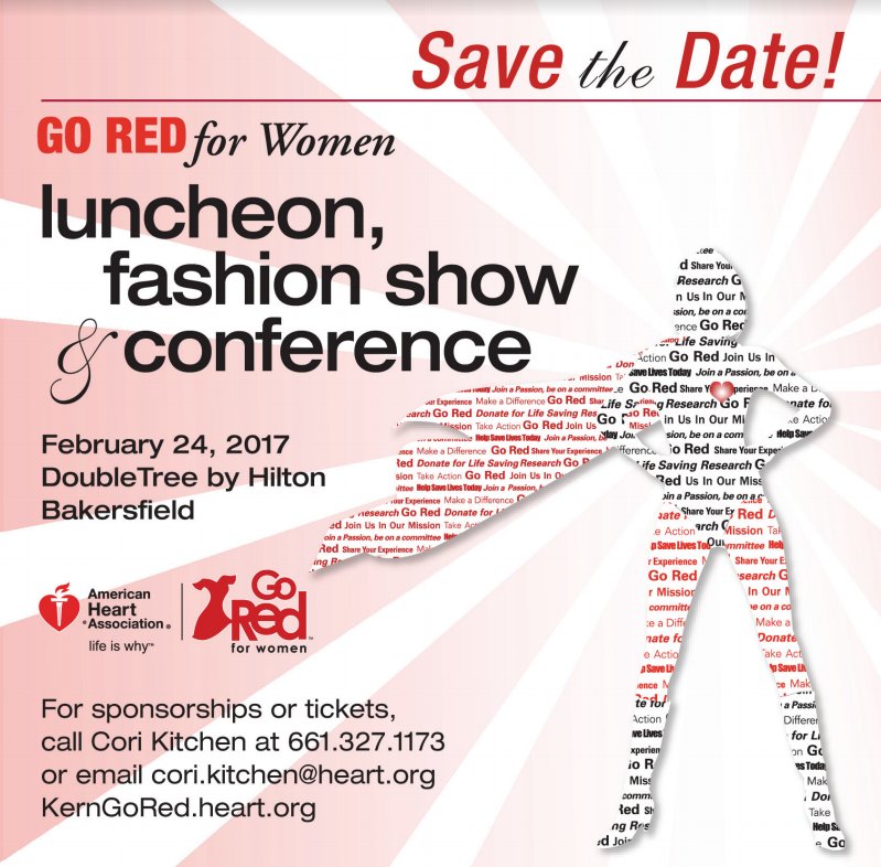 It's not too late to get your ticket for the Go Red For Women Luncheon! February 24, 2017 from 9-2 @ the DoubleTree. kerngored.heart.org