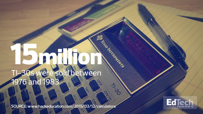 BeeAcademic's tweet image. #TBT The TXInstruments TI-30 has helped #K12 crunch numbers since the &apos;70s. tech.mg/r9SCkB #ThisOldTech